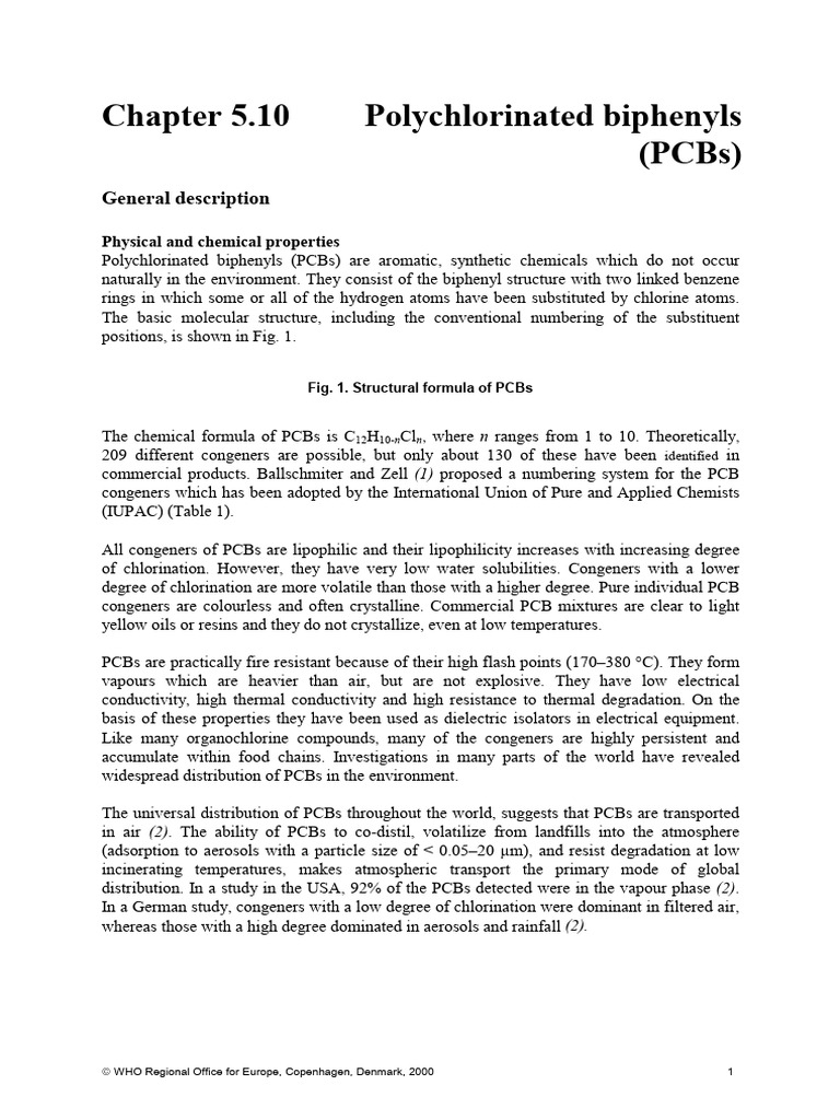 Chapter 5 PCB's Article | PDF | Polychlorinated Biphenyl | Drug Metabolism