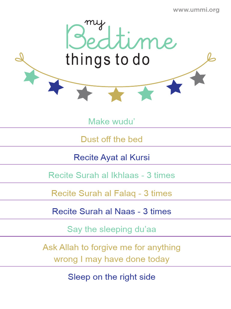Bedtime Routine Blue | PDF
