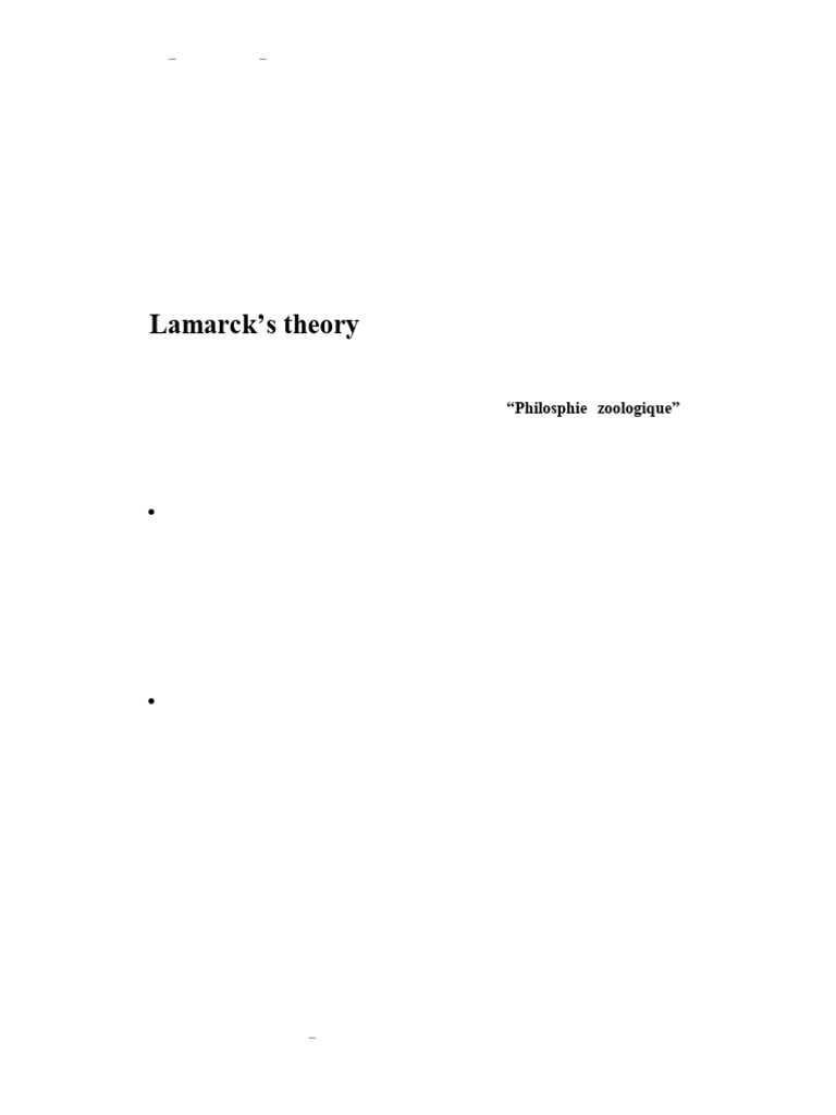 Theories of Evolution PDF NOTES | PDF | Evolution | Natural Selection