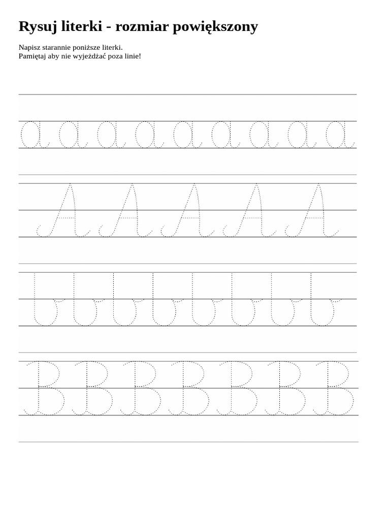 Rysuj literki(1) | PDF