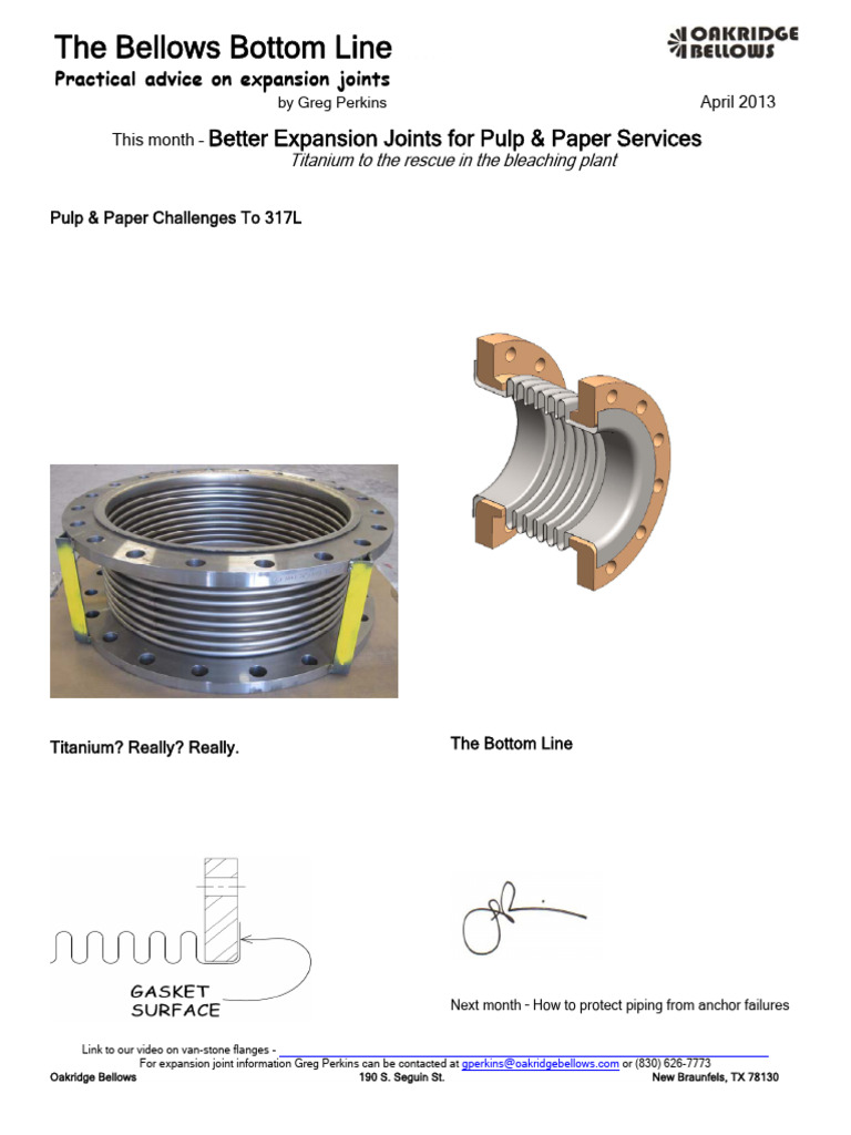Titanium Bellows | PDF | Stainless Steel | Titanium