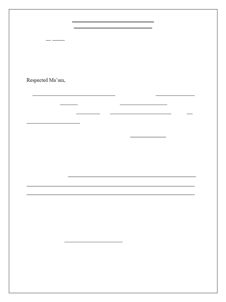 Undertaking Leave Letter - EYLIN SALMAN | PDF