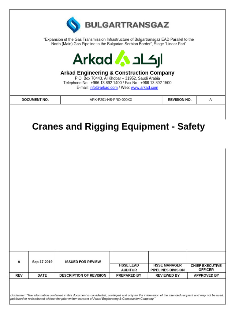 Ark p201 Hs Pro 000xx_cranes & Rigging Equipment Safety | PDF | Crane ...