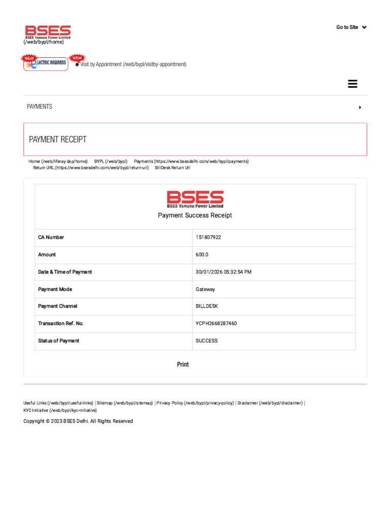 BSES Yamuna Power Limited | PDF