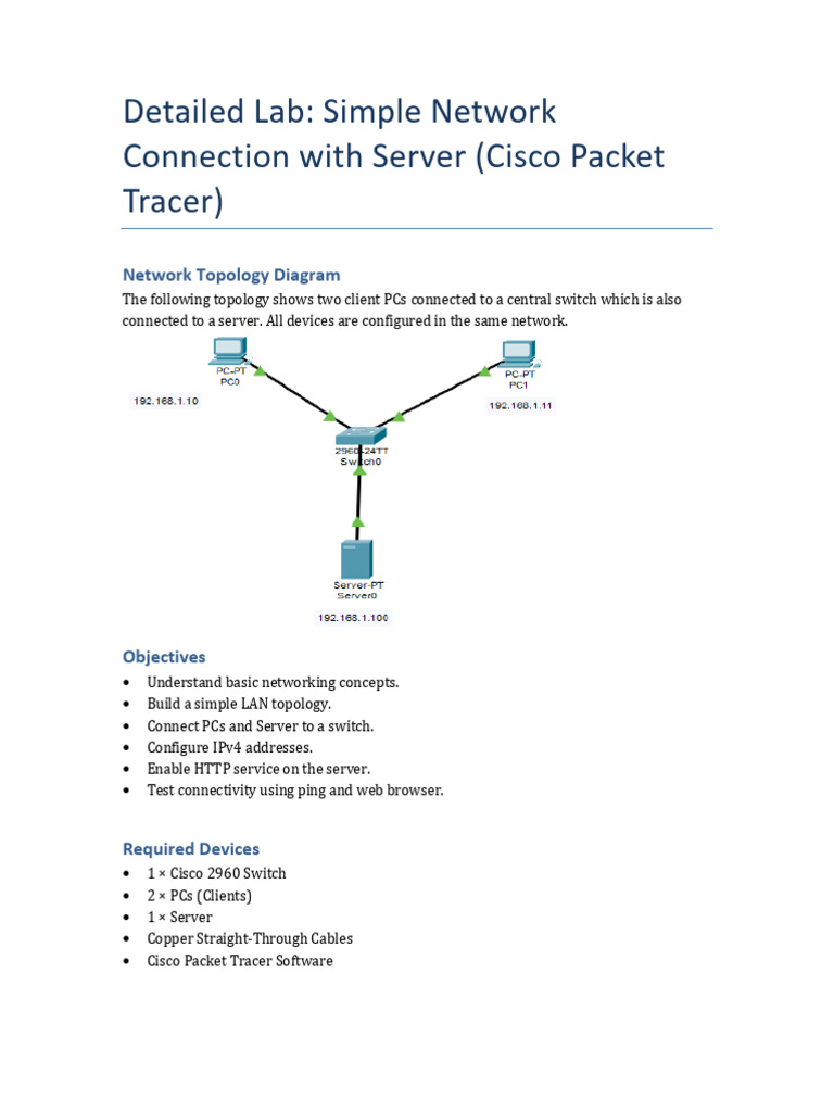 Detailed Network Server Lab2 | PDF