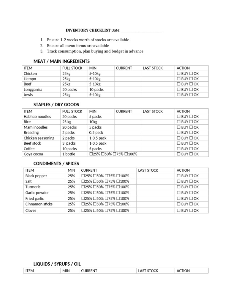 Stock n Cleaning Inventory | PDF | Stock (Food) | Sauce