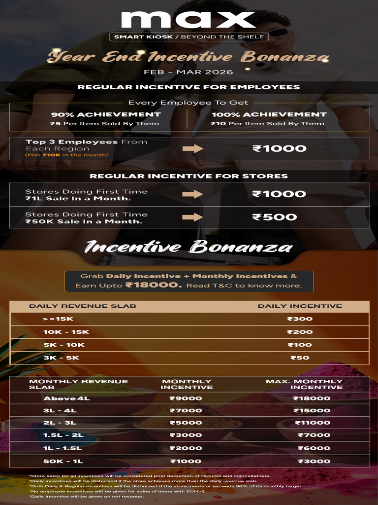 Feb Mar Incentive Plan 2026 Holi Theme | PDF | Taxes | Government Finances
