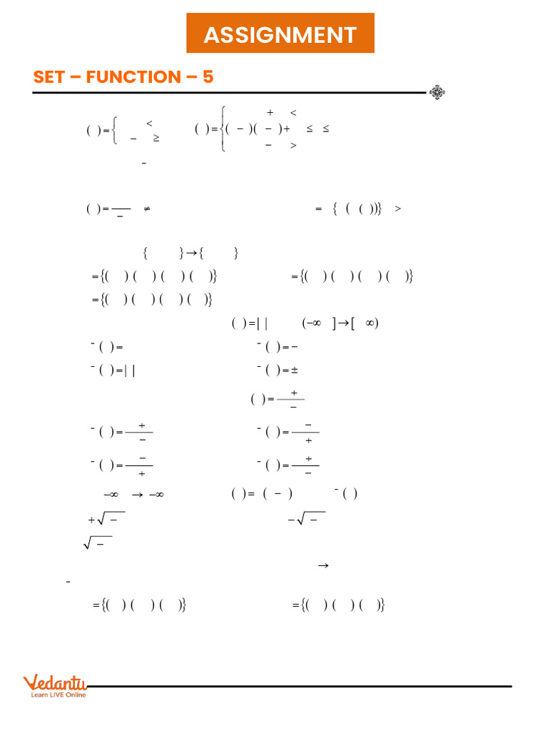 Set Function Assignment - 5 | PDF | Function (Mathematics ...