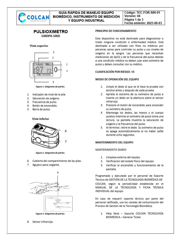Gr - Pulxiosimetro Gmd | PDF