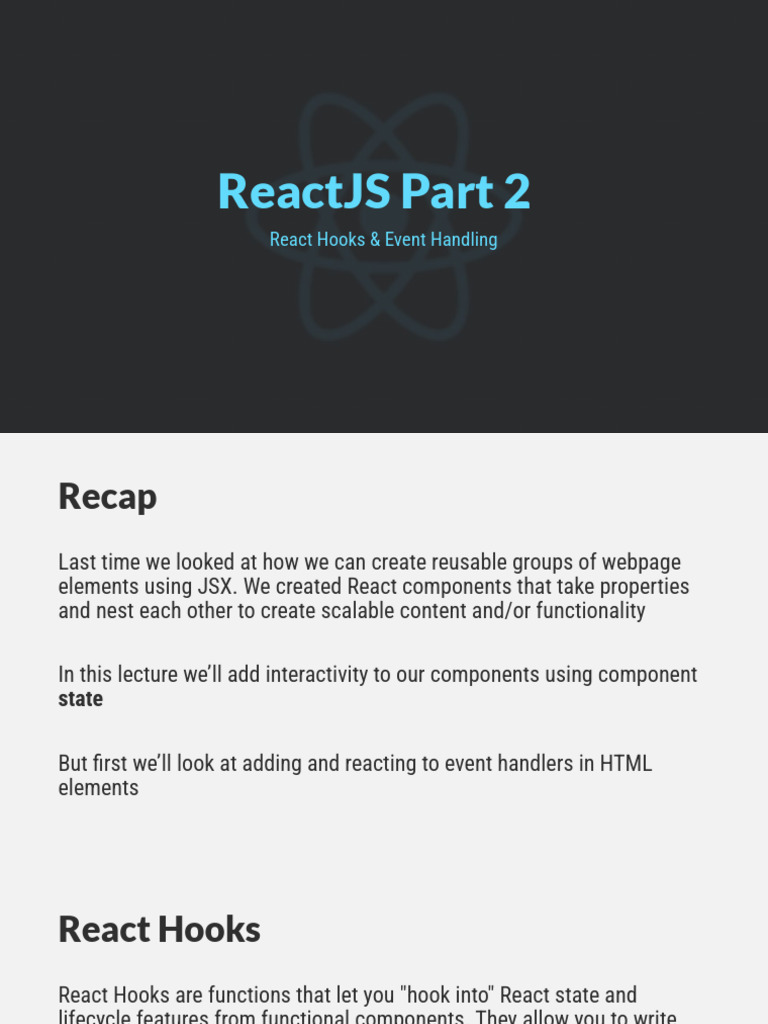 L3 - React 2 | PDF | Systems Engineering | Computer Science