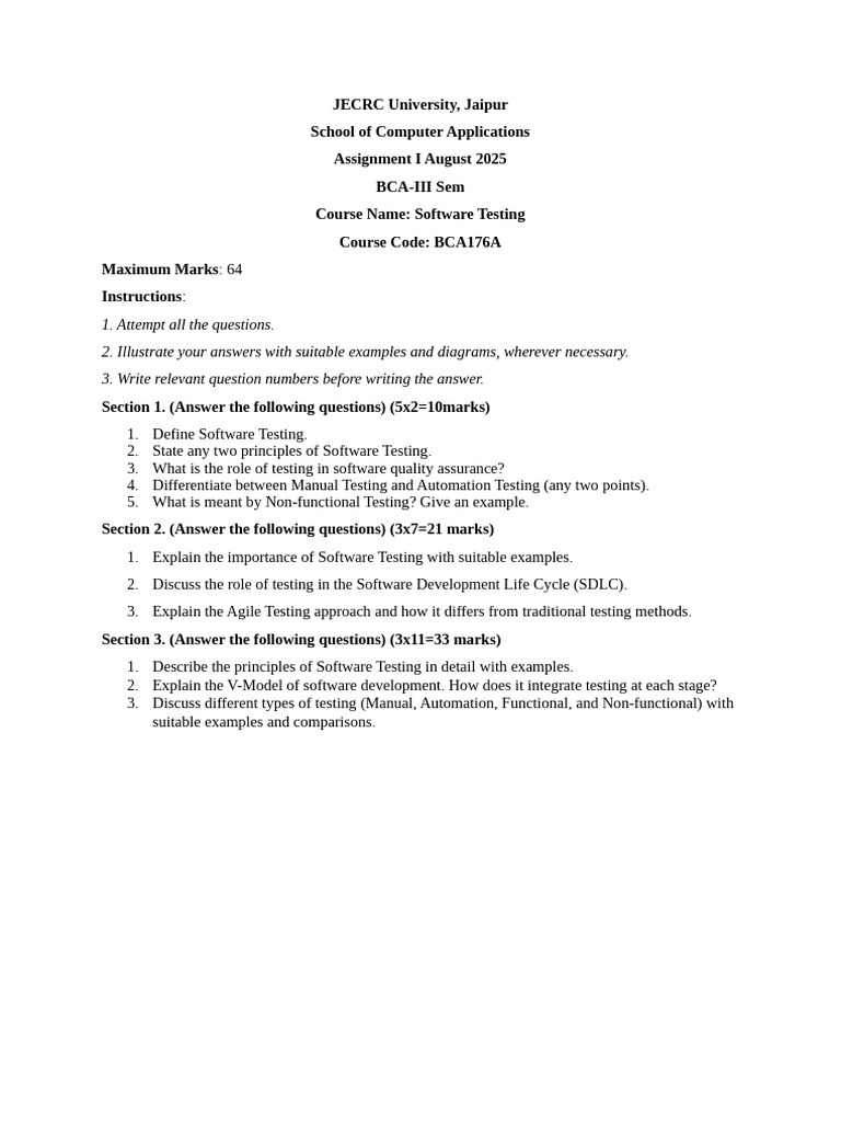 Assignment 1 ST | PDF