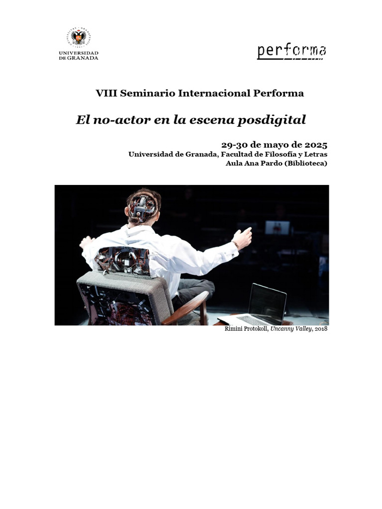 Call Viii Performa No Actor Escena Posdigital Granada Mayo 2025 | PDF ...
