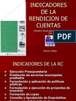 Indicadores de La Rendición de Cuentas