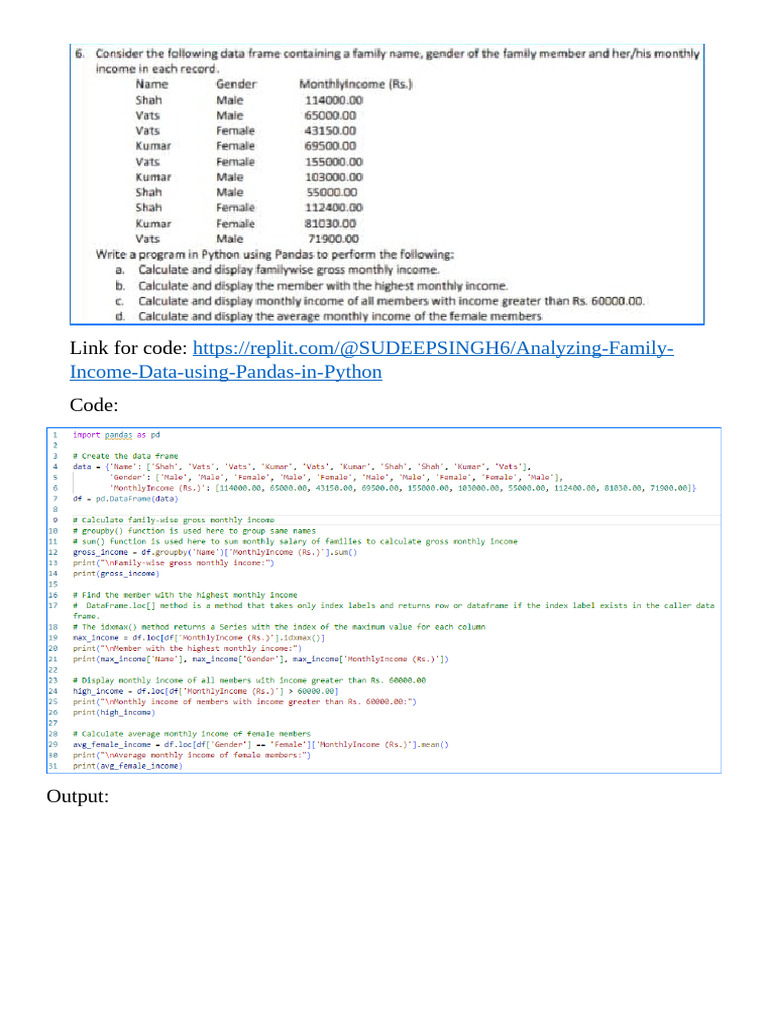 2nd Practical Python Question | PDF