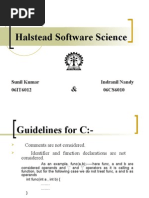 Halstead's Software Sc (by Indranil Nandy)