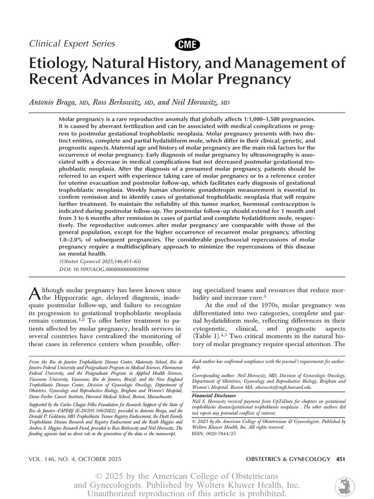 Etiology, Natural History, and Management of Recent Advances in Molar ...
