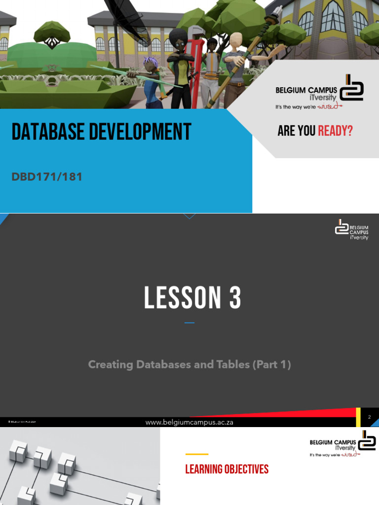 Lesson 03 Part 1 Designing The Database Objects | PDF | Databases ...