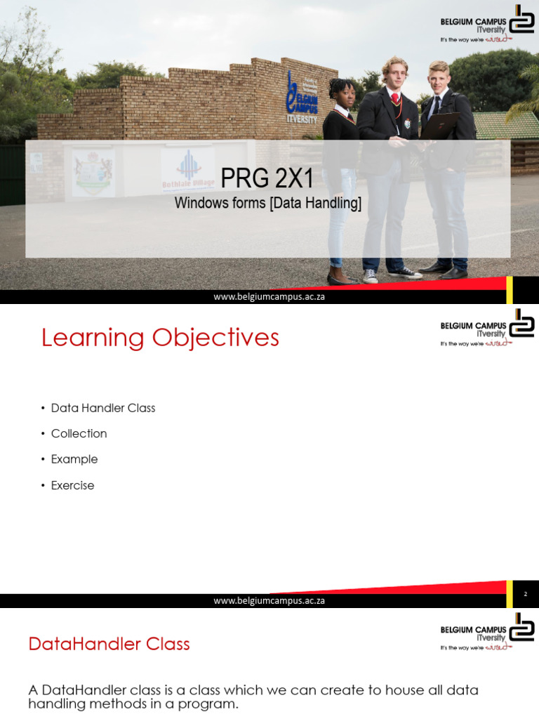 Lecture 9.3 - Windows Forms [Data Handling] 2 | PDF | Method (Computer ...
