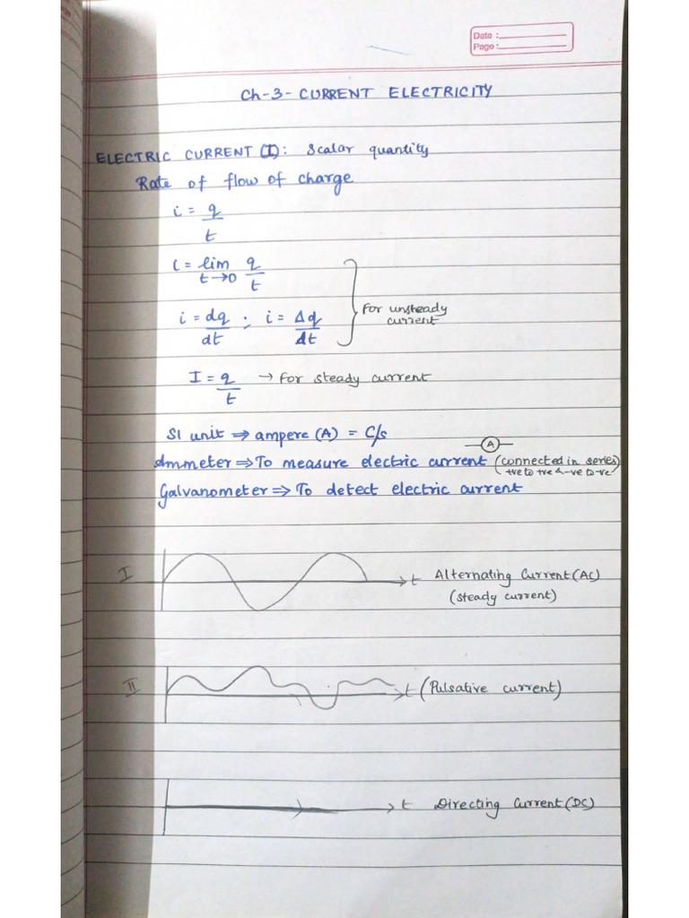 Phy Ch-3 Current Electricity | PDF
