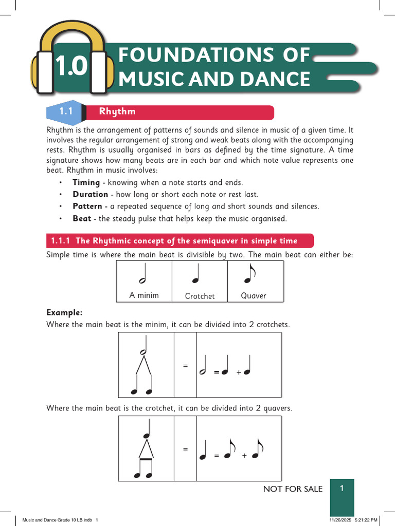 Music and Dance Grade 10 LB Strand 1 | PDF | Scale (Music) | Interval ...