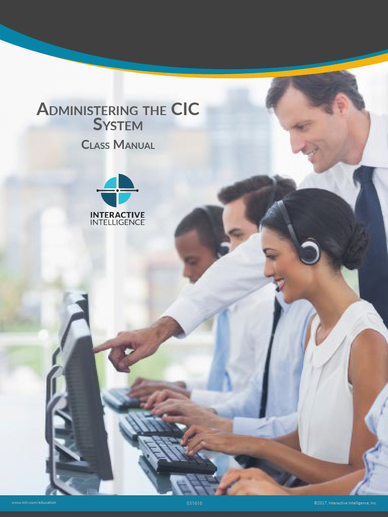 CIC IntAdministratorCC Classmanual | PDF | Graphical User Interfaces ...