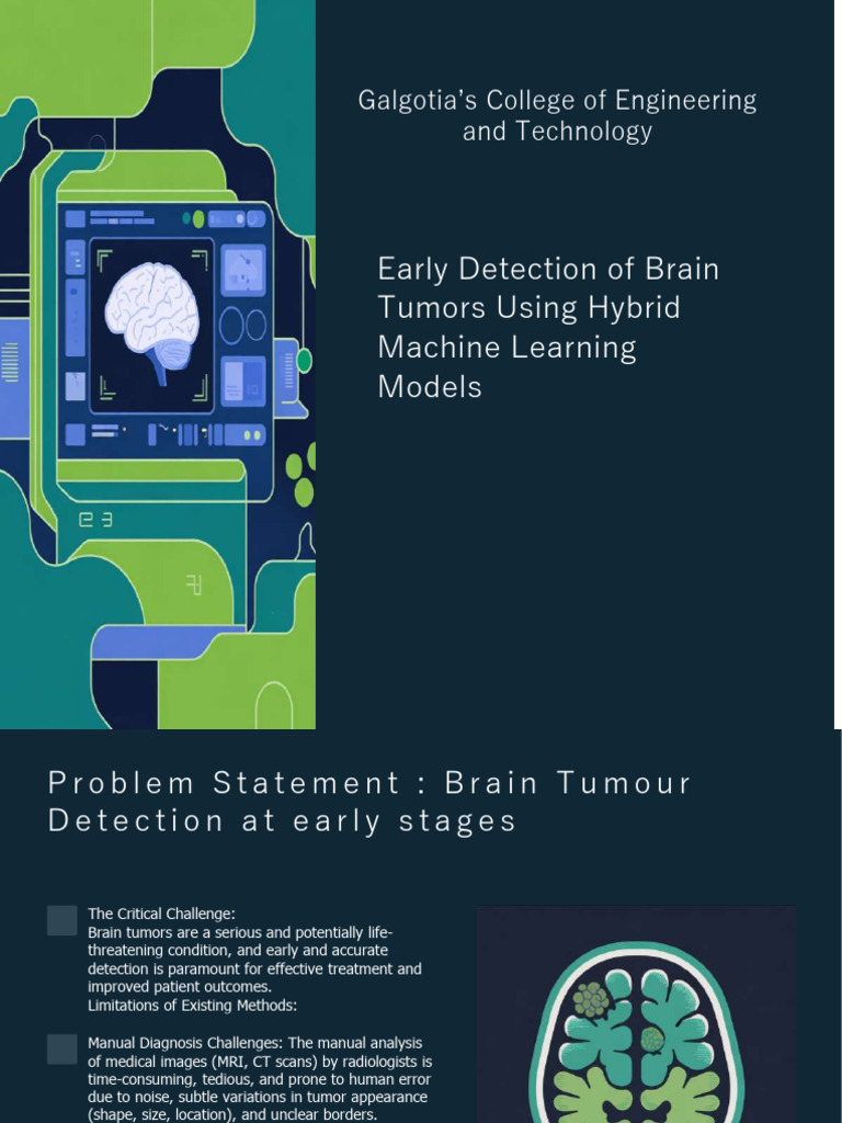 Early Detection For Brain Tumour | PDF | Brain Tumor | Machine Learning