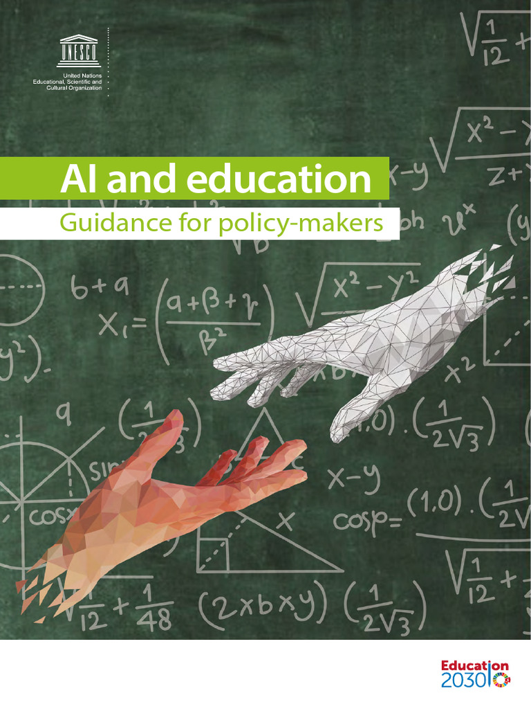 UNESCO - AI and Education Guidance For Policy-Makers | PDF | Machine ...