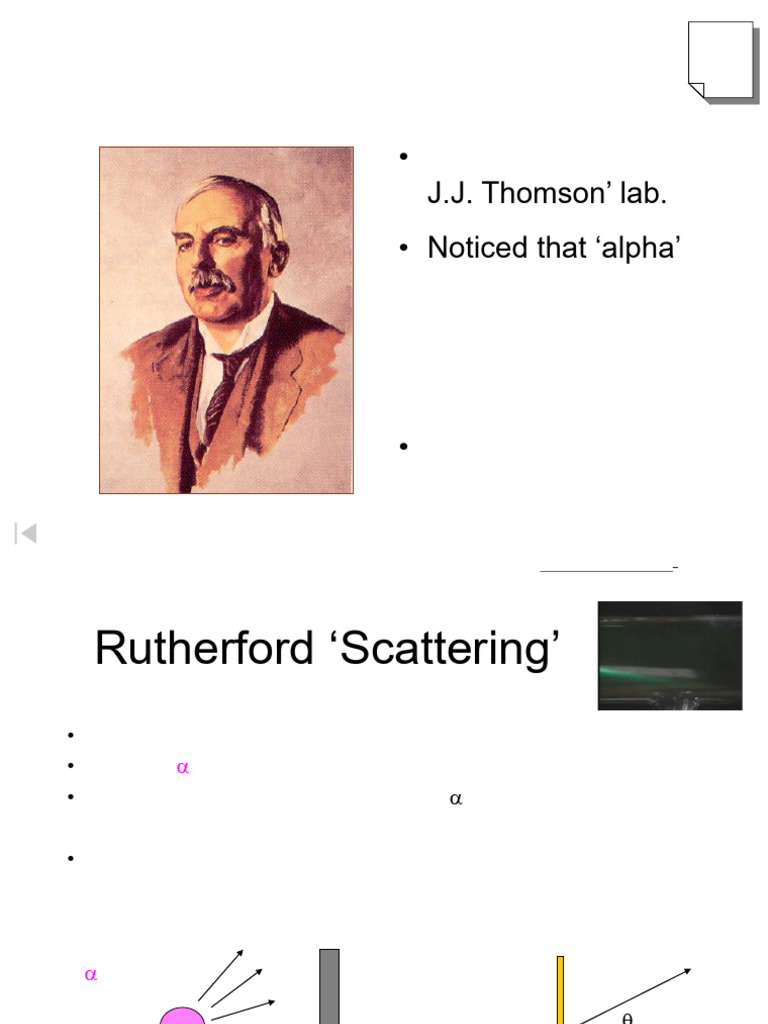 Rutherford Model of the Atom for chemistry jee and btech | PDF ...