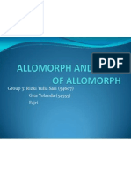 Allomorph and Types of Allomorph