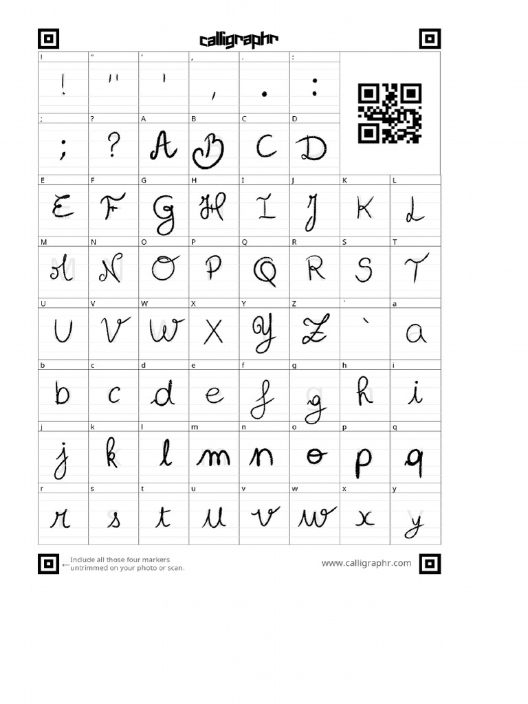 Calligraphr-Template II | PDF