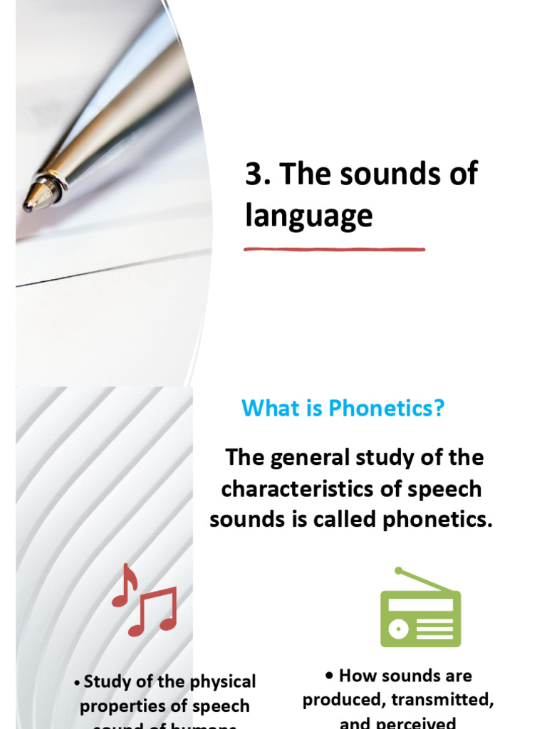Linguistics1 - Lecture 3&4 (the Sounds of Language) | PDF | Phonetics ...