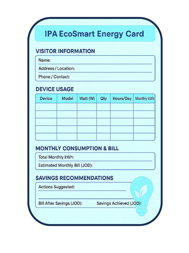 Energy Card | PDF