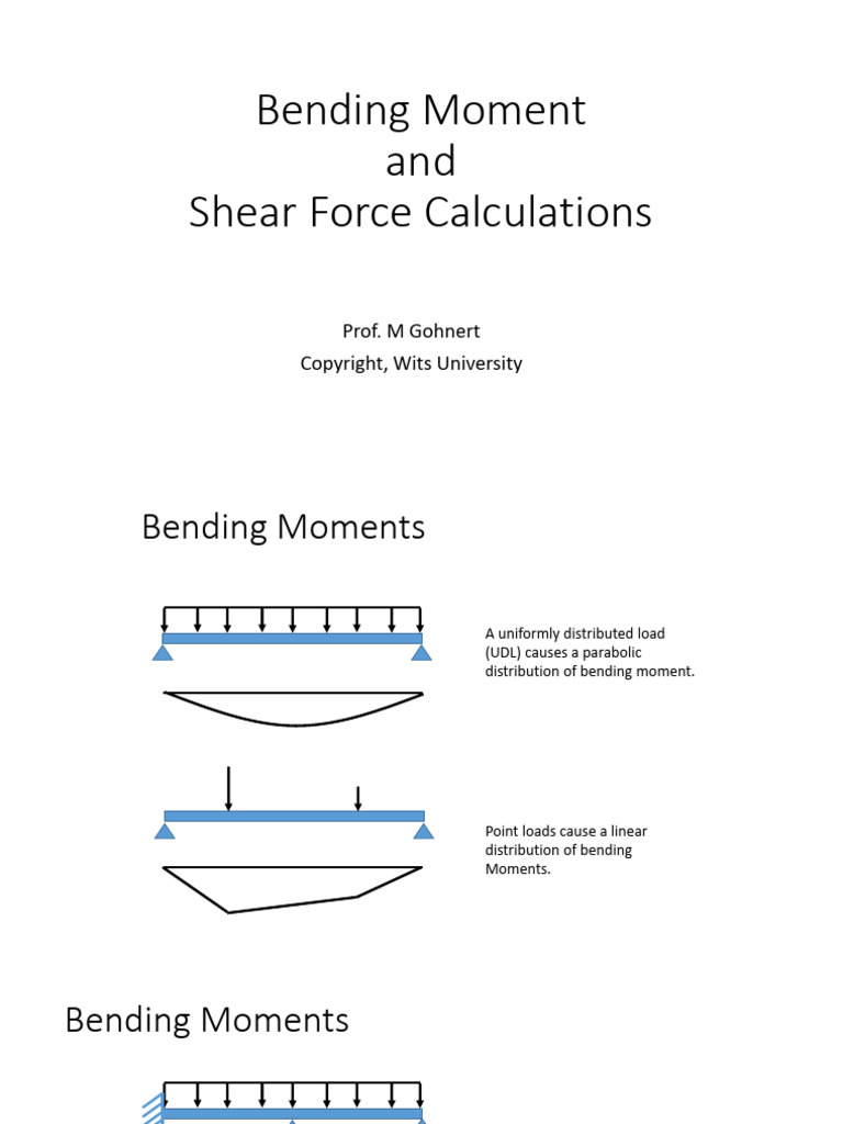 Bending Moment and Shear Forces | PDF | Bending | Deformation (Mechanics)