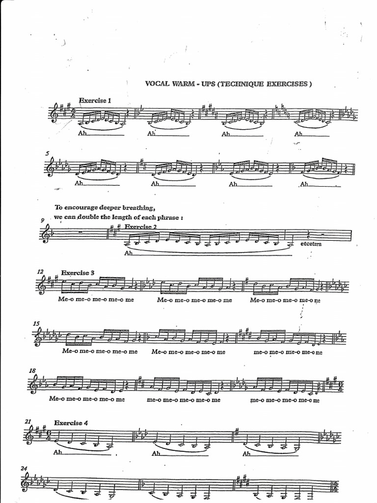 Vocal Warm - Ups | PDF