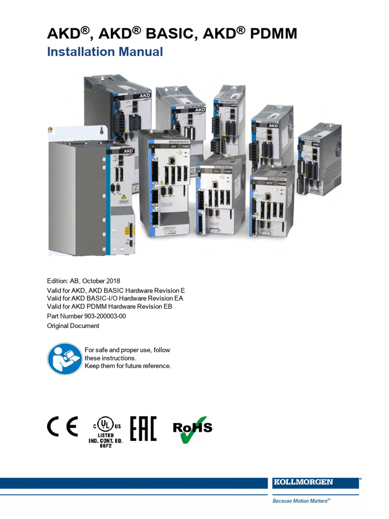 903-200003-00 AKD - Installation - en Rev AB | PDF | International ...