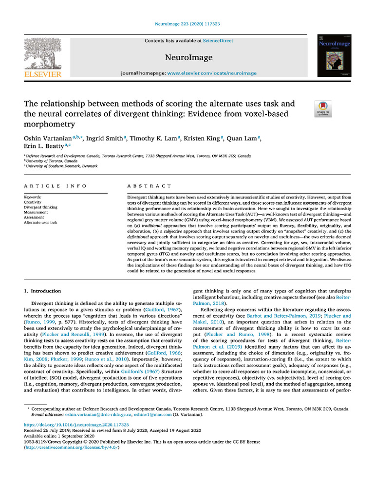 The Relationship Between Methods of Scoring | PDF