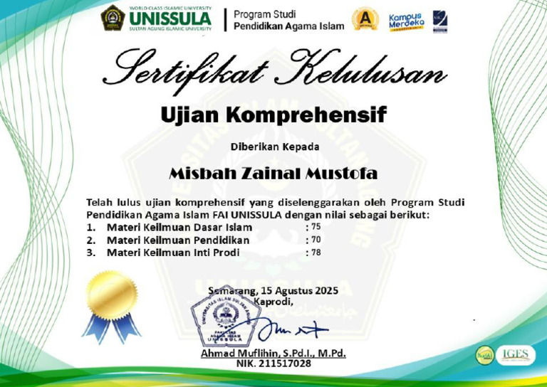 Salinan Misbah Zainal Mustofa | PDF