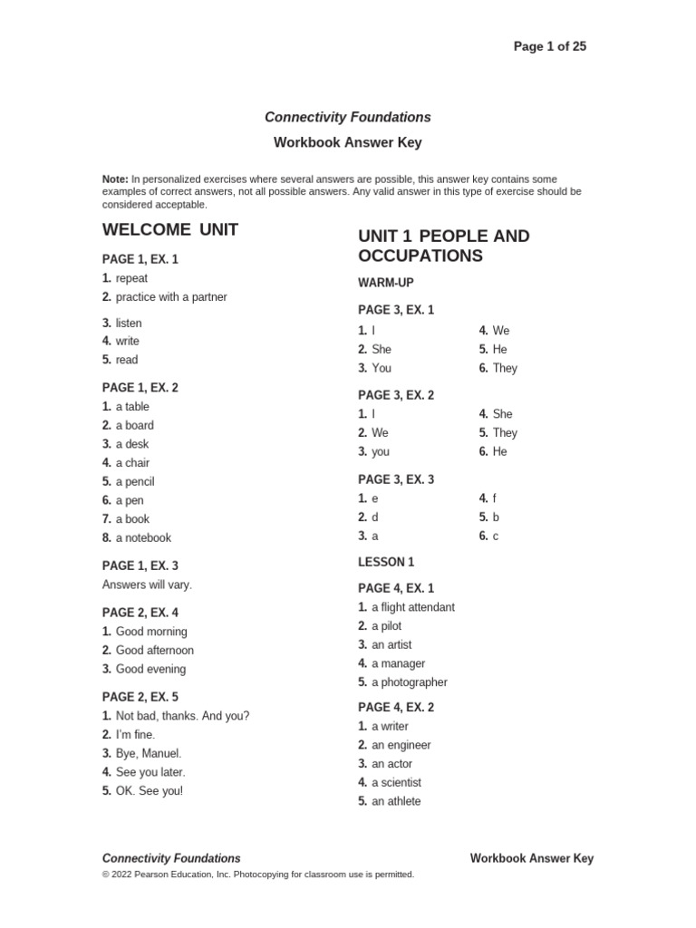 Connectivity Foundation Work Book Answers | PDF | Workweek And Weekend