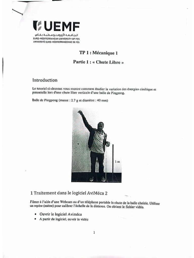 TP1 Mecanique | PDF