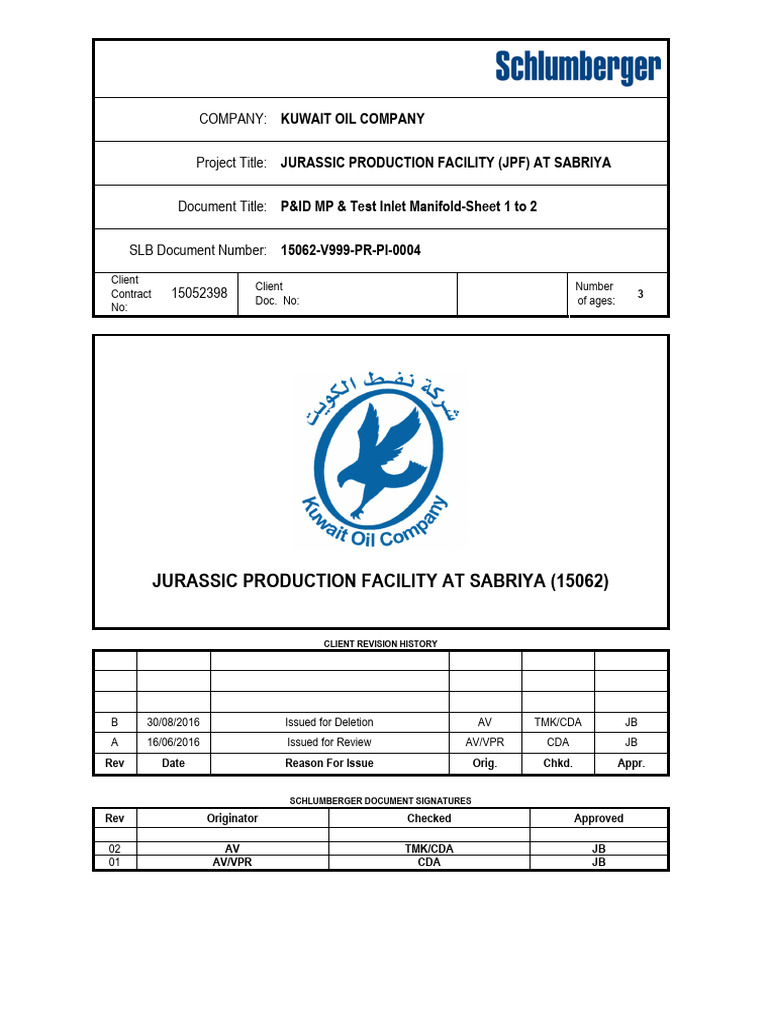 Jurassic Production Facility at Sabriya (15062) : Company | PDF