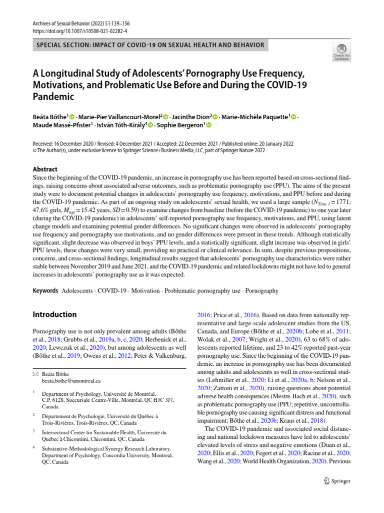 A Longitudinal Study of Adoles…
