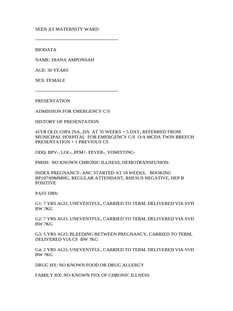 Emergency Cs | PDF