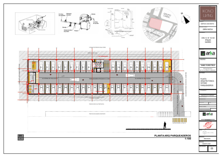 05 Planta Arq Sotano Parqueaderos | PDF