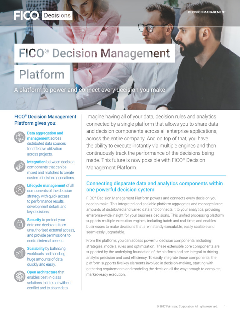 Decision Management Platform Product Sheet | PDF | Analytics | System
