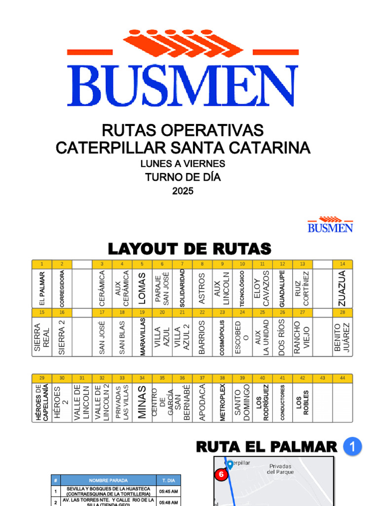 Rutas Operativas | PDF | Politica de mexico | México