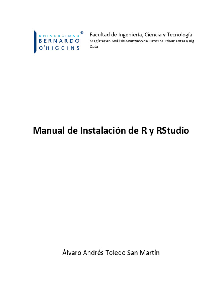 Manual de Instalación de R y RStudio | PDF | Mac OS | Linux