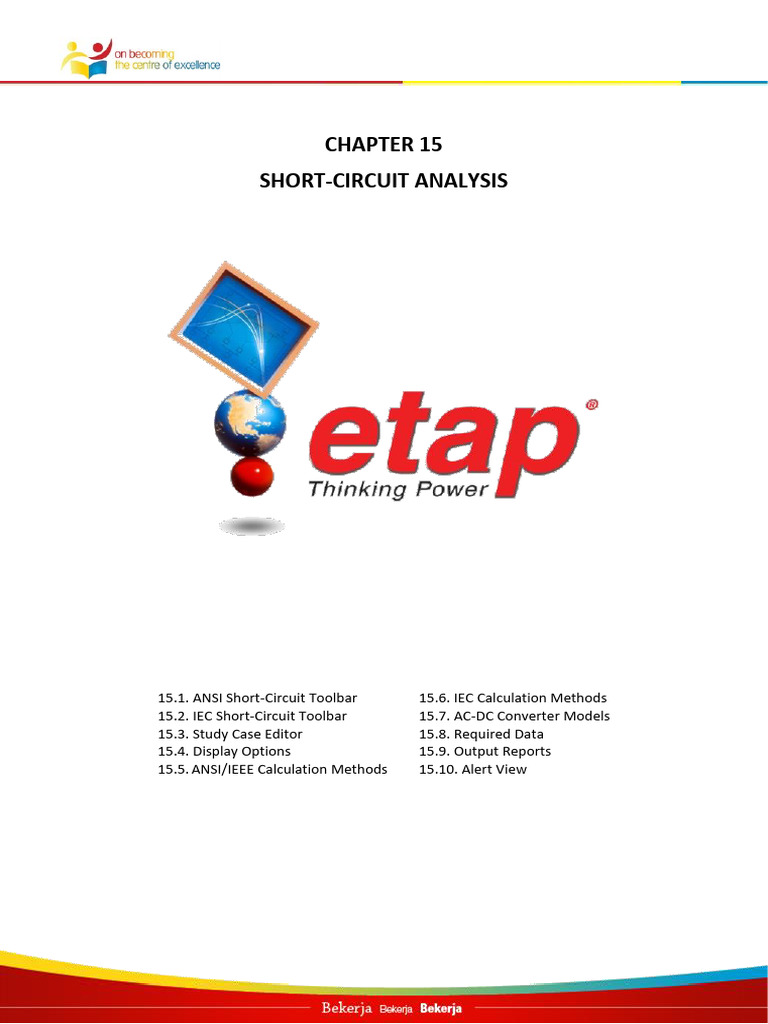 4 Software ETAP Short Circuit | PDF | Transformer | Electrical Impedance