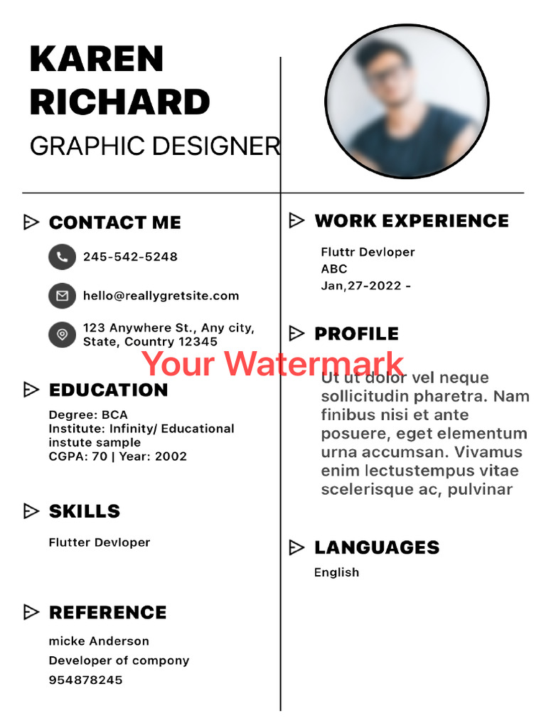 Watermark Template 3 | PDF