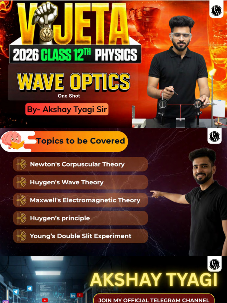 Wave Optics Class Notes | PDF