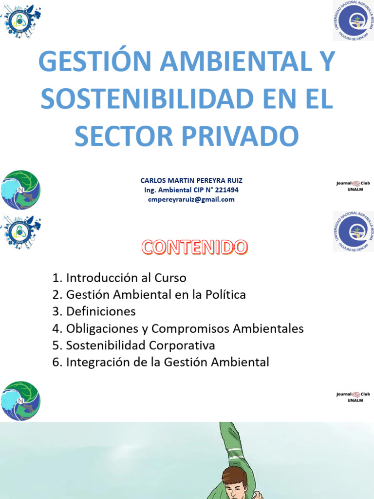 1 Gestión Ambiental y Sostenibilidad en El Sector Privado. | PDF ...